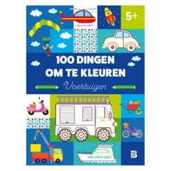 100 Dingen om te Kleuren - Voertuigen 3+