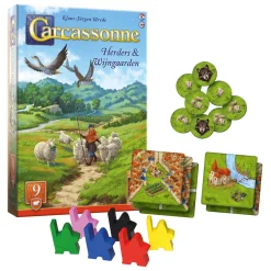 999 Games Carcassonne Herders & Wijngaarden Uitbreiding