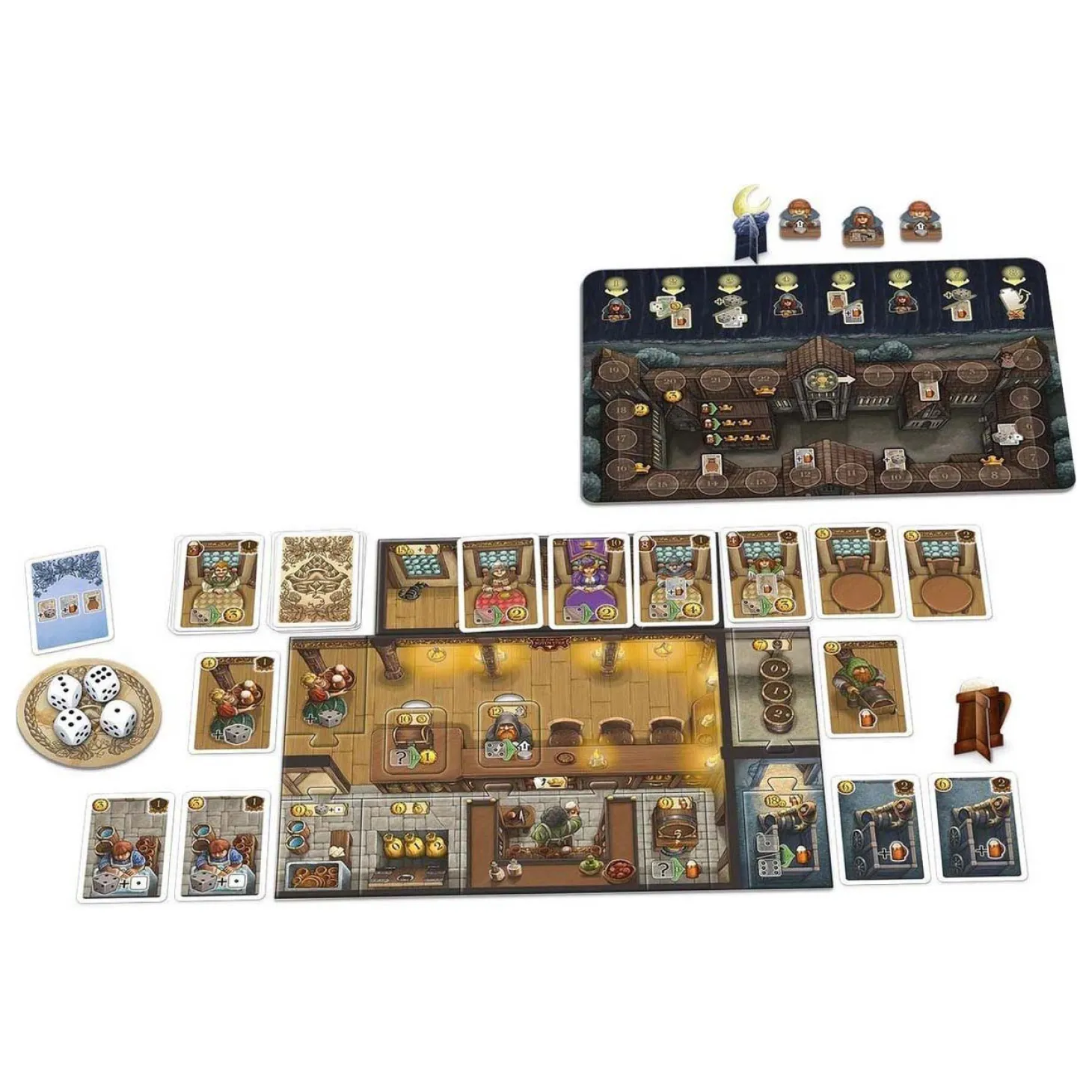 999 Games De Taveernen van de Oude Stad Bordspel