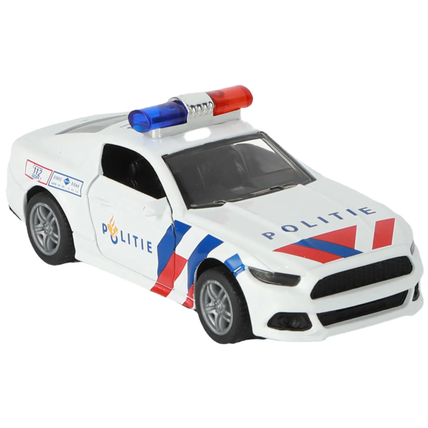 112 Politie Auto Sportwagen 1:36 met Licht en Geluid