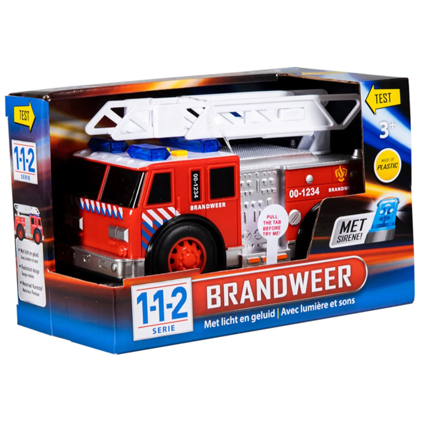 112 Rescue Racers Brandweer met Licht en Geluid