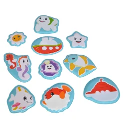 ABC Magische Badspeelgoed Zeedieren, 10dlg.