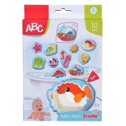 ABC Magische Badspeelgoed Zeedieren, 10dlg.