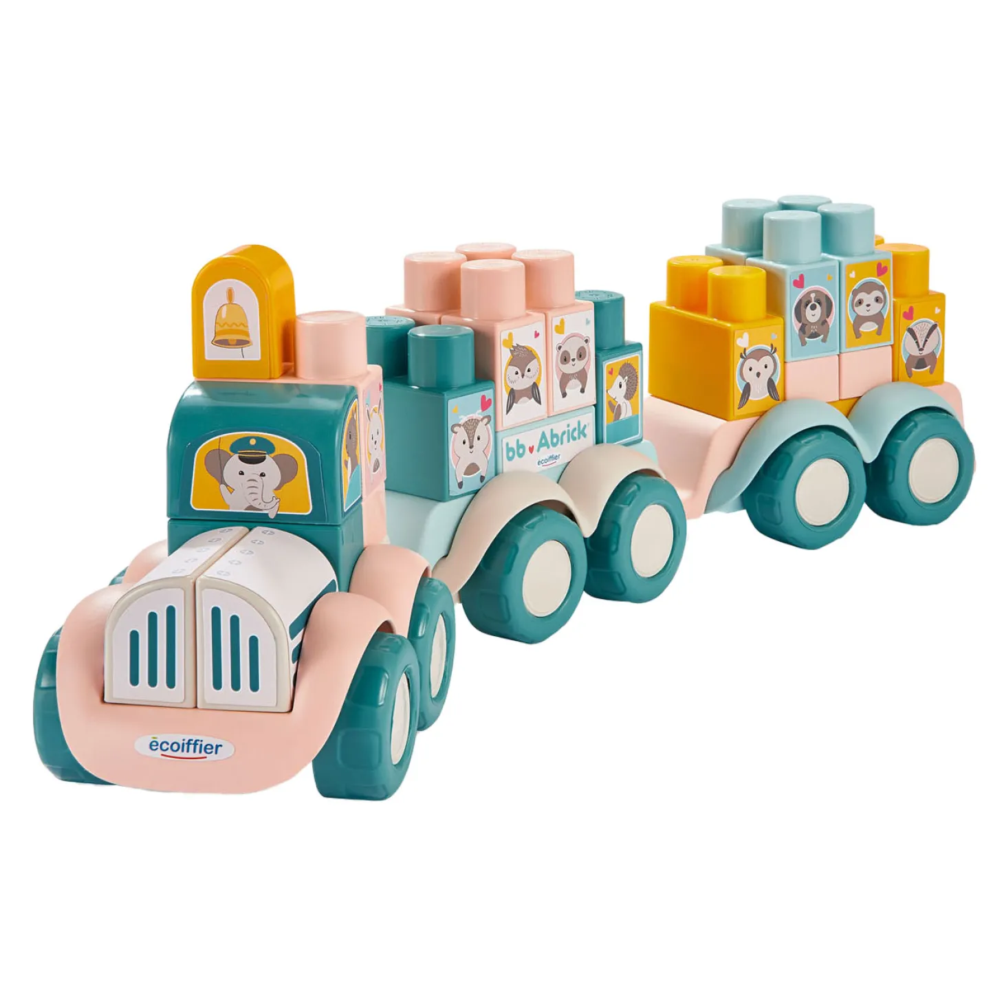 Abrick Dierentrein met Bouwblokken, 51dlg.