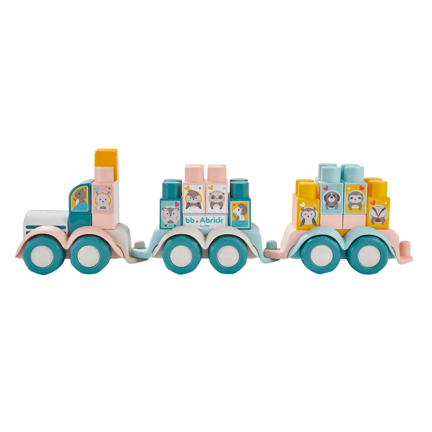 Abrick Dierentrein met Bouwblokken, 51dlg.