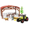 Ackers Ville Paardenstal met Tractor Licht en Geluid Speelset, 14dlg.