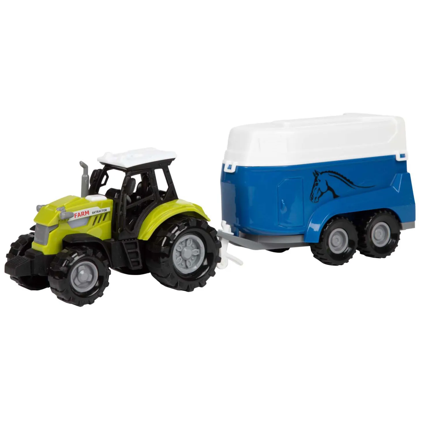 Ackers Ville Tractor en Trailer met Licht en Geluid, 10cm