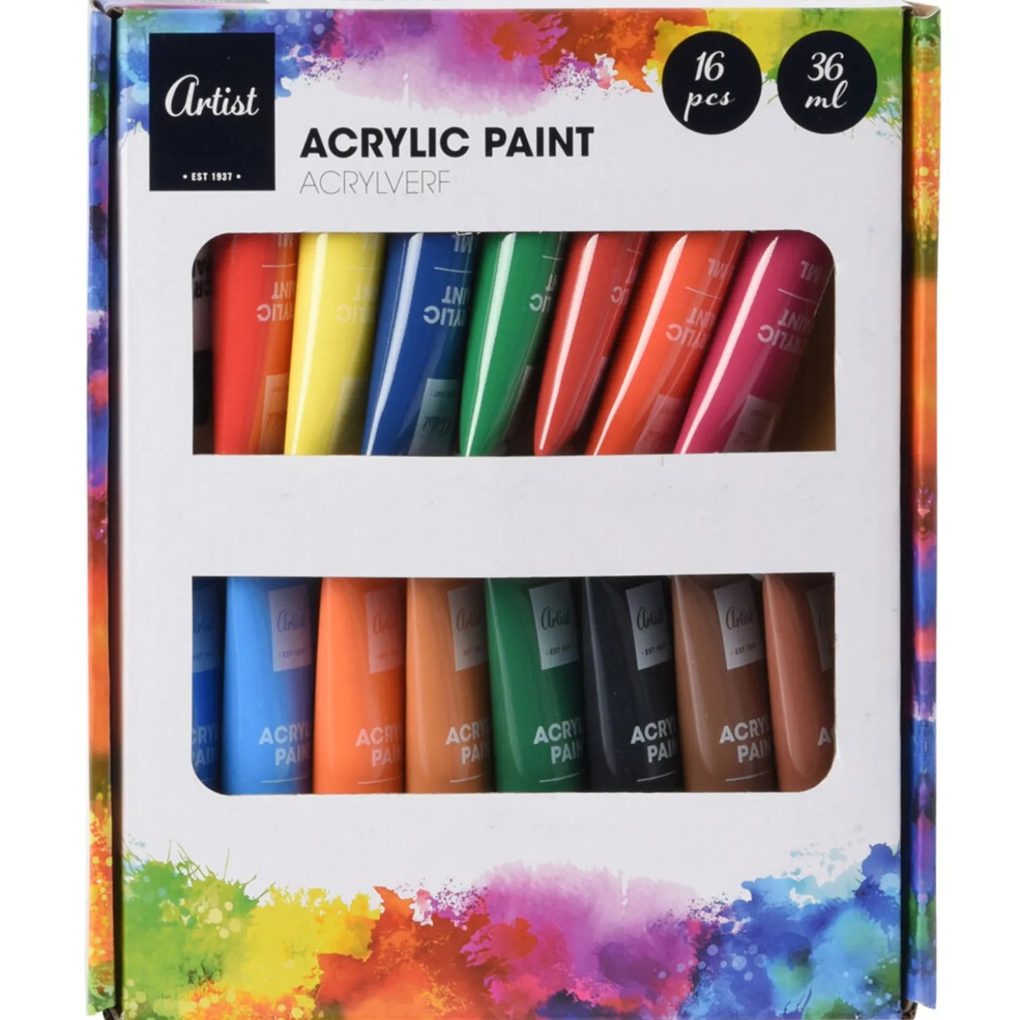 Acrylverf, 16dlg.