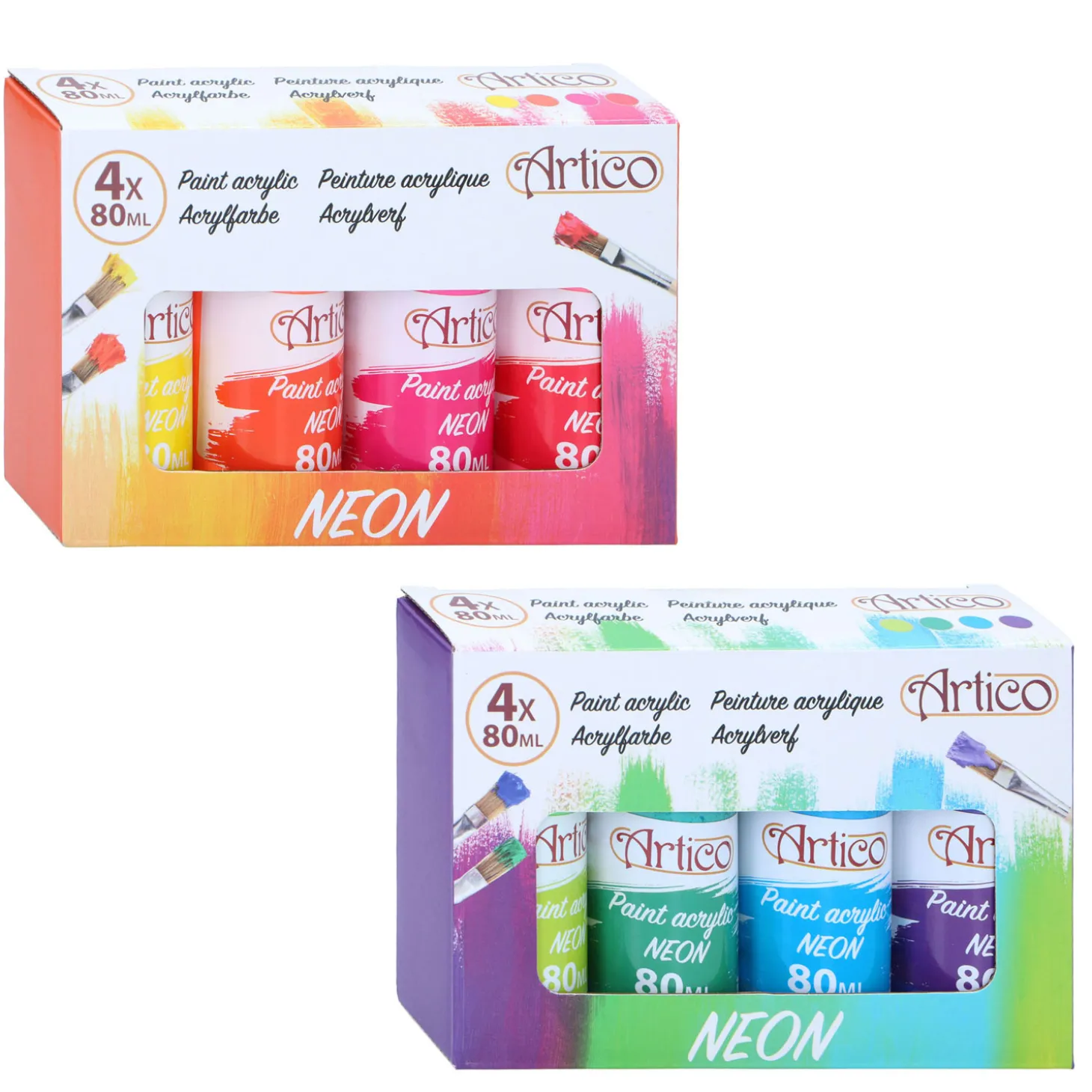 Acrylverf Neon, 4dlg.