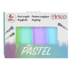 Acrylverf Pastel, 4dlg.