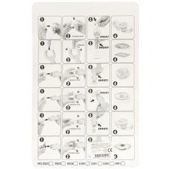 Afschiet Pistool met Propellers, 5dlg.