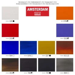 Amsterdam Standard Series Acrylverf Urban Landschap Set 20ml, 12dlg.