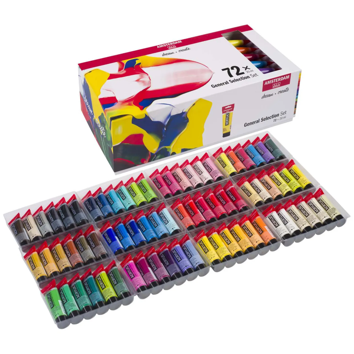 Amsterdam Standard Series Acrylverf Algemene Selectie Set 20ml, 72dlg.