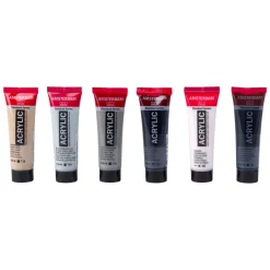 Amsterdam Standard Series Acrylverf Grijstinten Set 20ml, 6dlg.