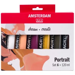 Amsterdam Standard Series Acrylverf Portret Set 120ml, 6dlg.