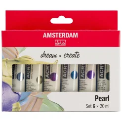 Amsterdam Standard Series Acrylverf Parelmoer Set 20ml, 6dlg.