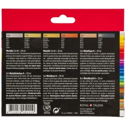 Amsterdam Standard Series Acrylverf Metallic Set 20ml, 6dlg.