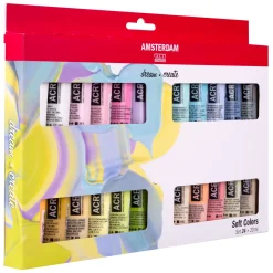 Amsterdam Standard Series Acrylverf Zachte Kleuren Set 20ml, 24dlg.