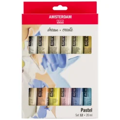 Amsterdam Standard Series Acrylverf Pastel Set 20ml, 12dlg.