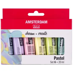 Amsterdam Standard Series Acrylverf Pastel Set 20ml, 6dlg.