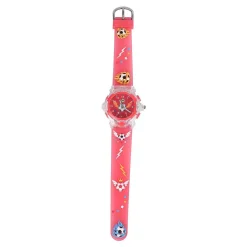 Analoog Horloge met Licht Voetbal - Rood