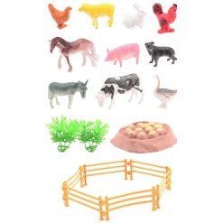 Animal World - Boerderij Dieren Speelset, 19dlg.