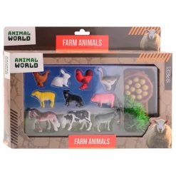 Animal World - Boerderij Dieren Speelset, 19dlg.