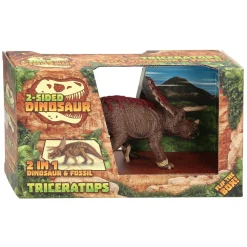 Animal World Tweezijdige Dino - Triceratops