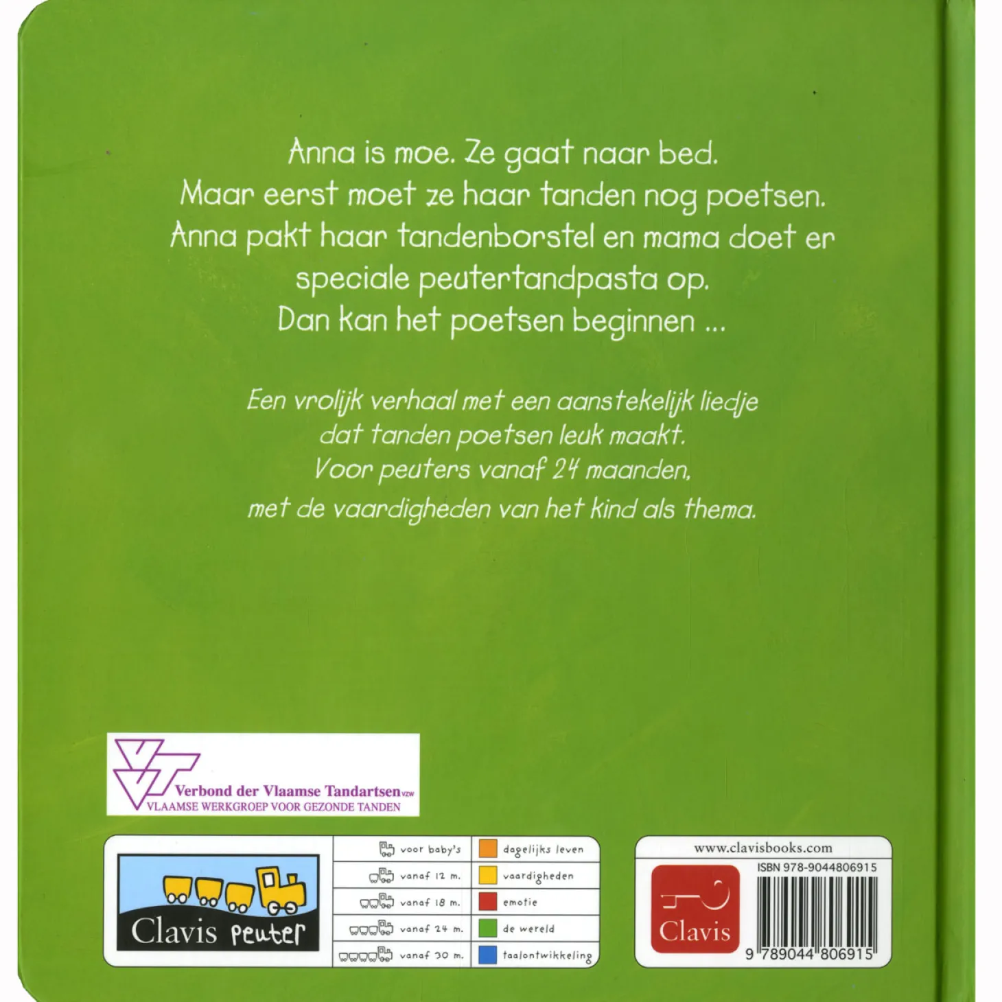Anna poetst haar tanden