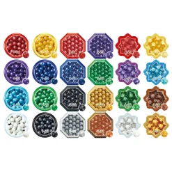 Aquabeads Navulling Glans parel pakket, 2000 parels in 24 kleuren