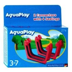AquaPlay 274 - Verbindingsstuk + Rubberen Afsluitingen, 2st.