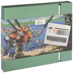 Aquarel Art Verf- en Tekenset, 21dlg.