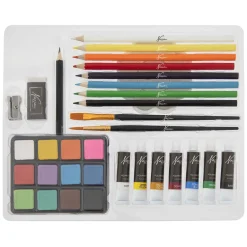 Aquarel Art Verf- en Tekenset, 34dlg.