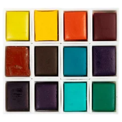 Art Aquarelverf Bloemen en Landschappen - 12 Kleuren