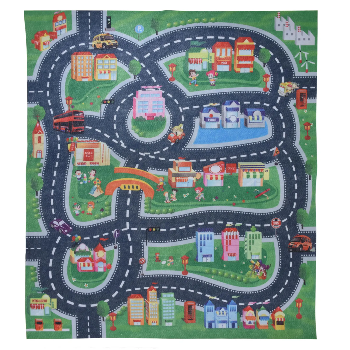 Auto Speelmat, 79x70cm