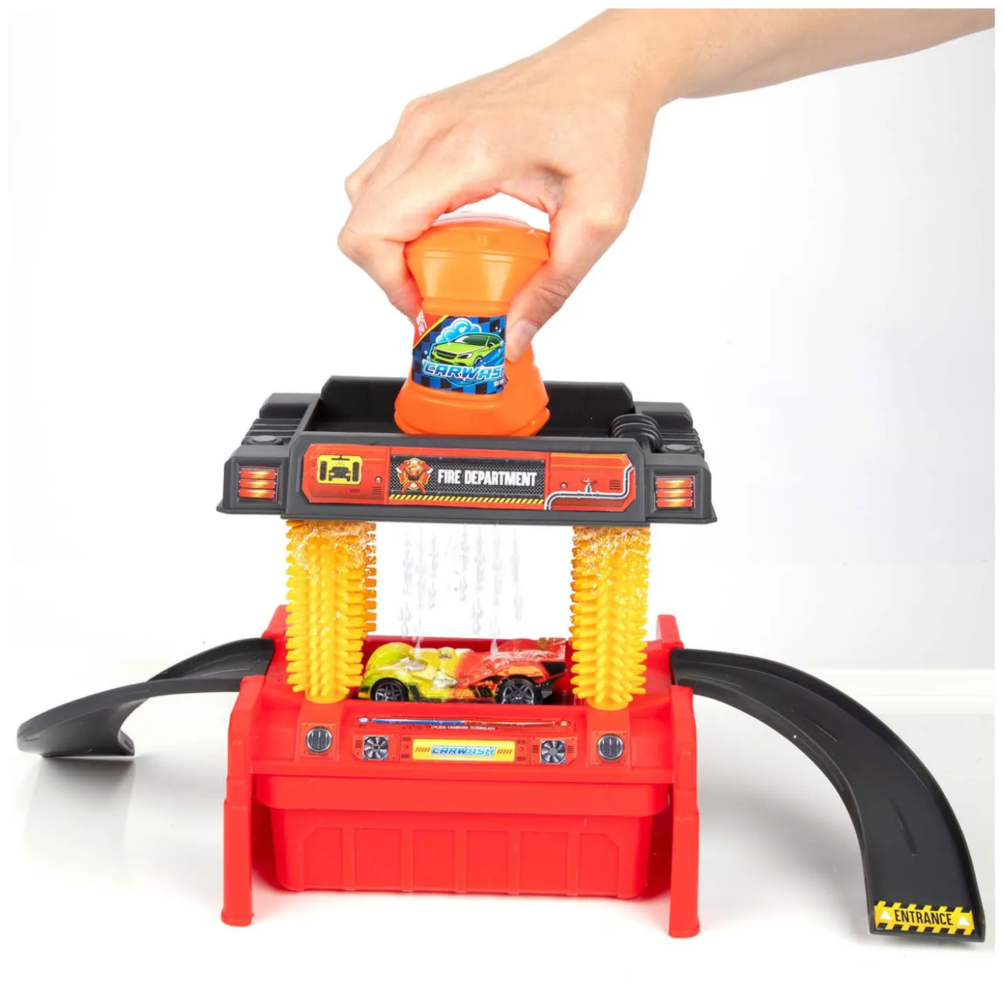 Auto Wasserette met Kleurveranderende Auto