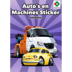 Auto’s en Machines Sticker Doeboek
