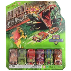 Autoset Dierenprint met Speeldieren