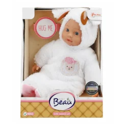 Baby Beau Babypop in Dierenpakje Schaap