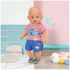BABY born Pyjama met Schoenen Blauw, 43cm