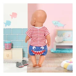 BABY born Pyjama met Schoenen Blauw, 43cm