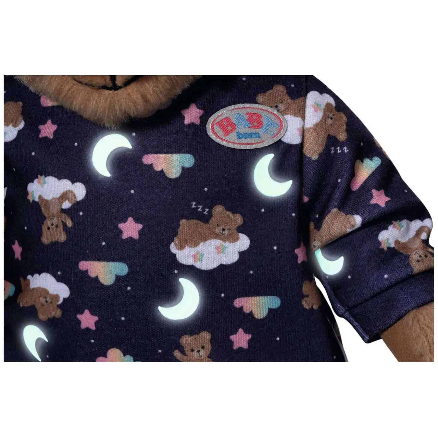 BABY Born Teddy Romper Glow in the Dark, 43cm