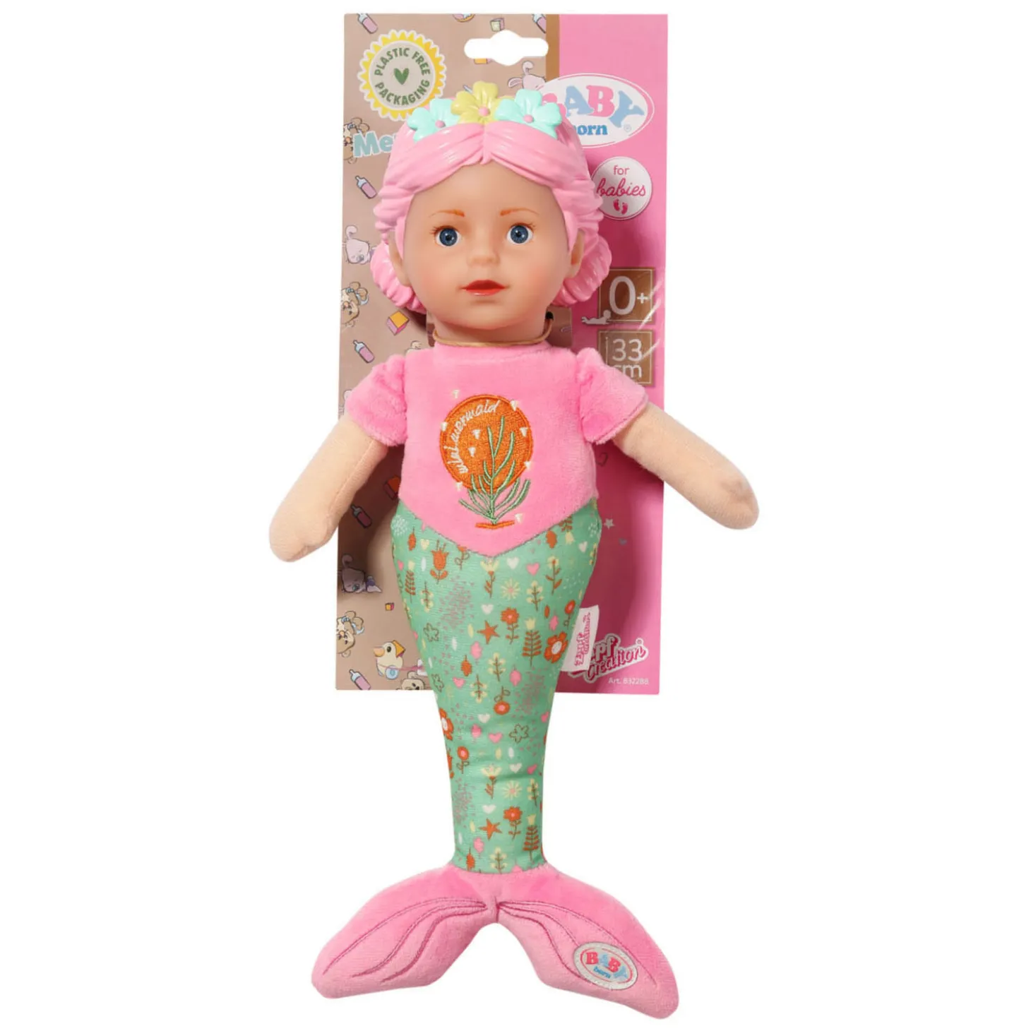 BABY Born Zeemeermin Pop voor Baby's, 33cm