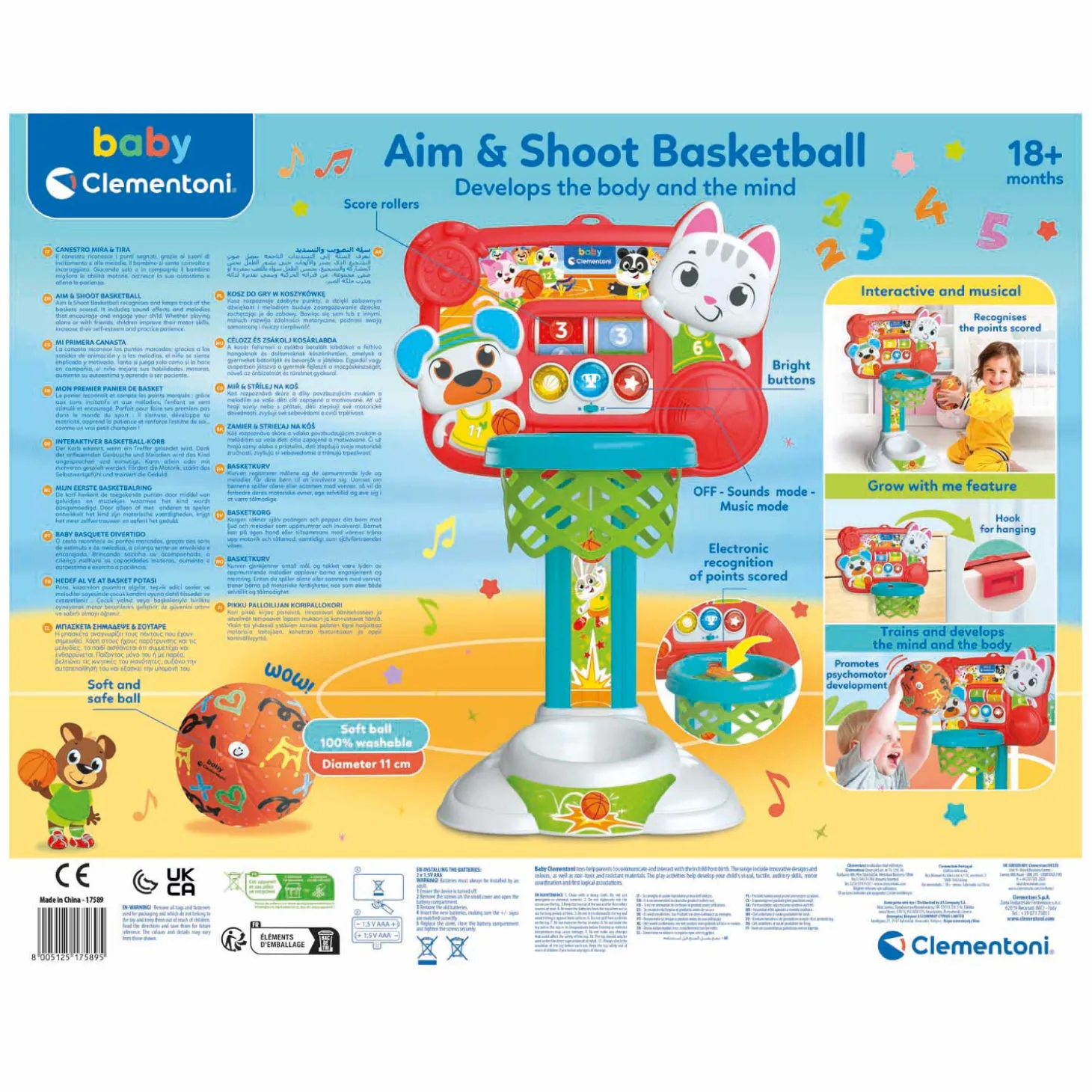 Baby Clementoni Richt en Schiet Basketbal