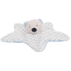 Baby Eco Pluche Knuffeldoekje Beer Ster - Blauw