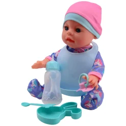 Baby Rose Drink en -Plasbabypop, 30cm