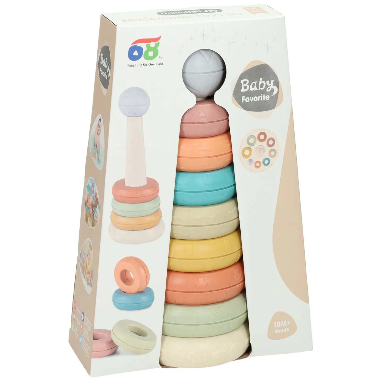 Baby Stapeltoren Pastel