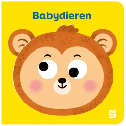 Babydieren - Kartonboek met Wiebeloogjes