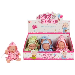 Babypop met Badjas, 20cm