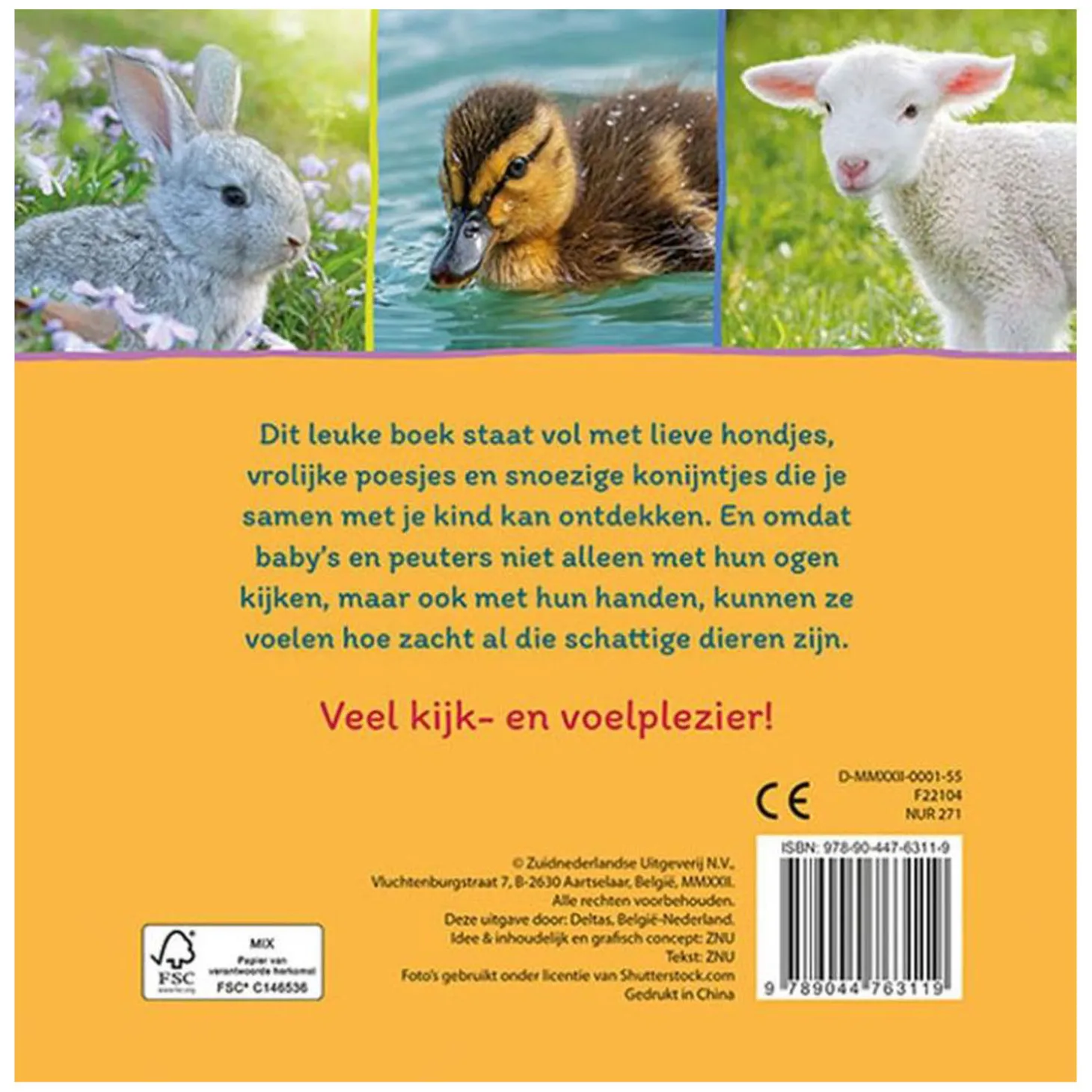 Baby's eerste voelboekje - Lieve dieren